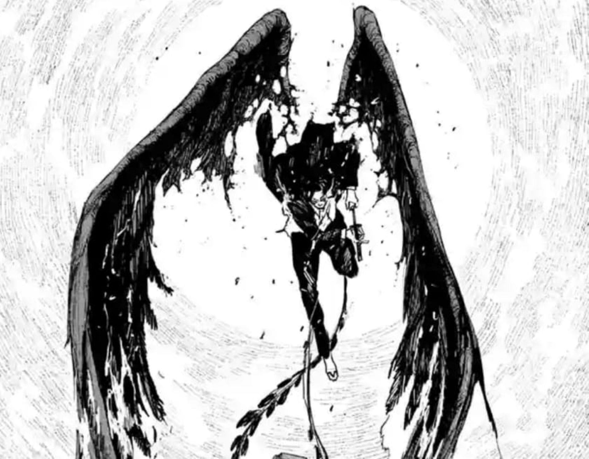 Samura's Suzaku in the manga (Image via Shueisha)
